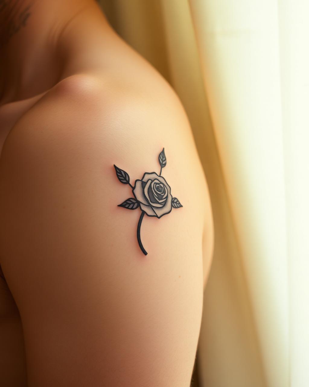 On skin: Traditional reference, softer execution